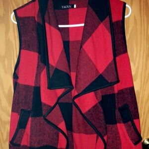 Plaid Flannel Vest